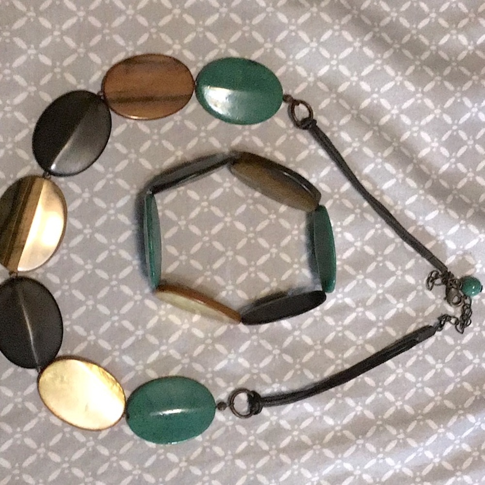Necklace and matching bracelet